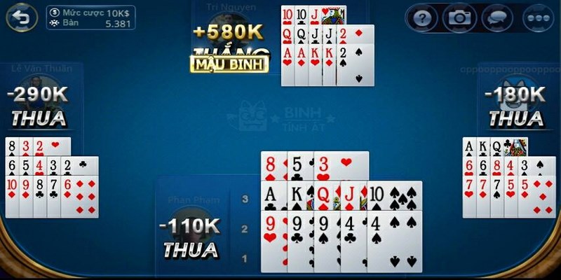 Học Cách Chơi Mậu Binh Bất Bại Để Chinh Phục Tại Jun88 4 Giá trị bài trong mậu binh cơ bản